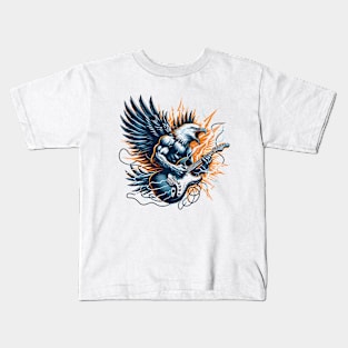 A Roaring Eagle Clutching A Guitar, Toby keith Kids T-Shirt